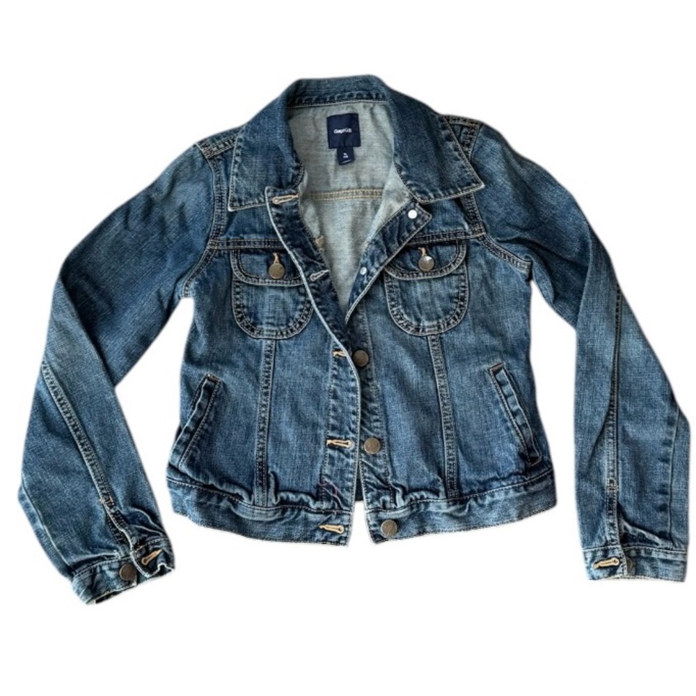 GapKids Girls Cotton Denim Jean Jacket XL Size 12 EUC